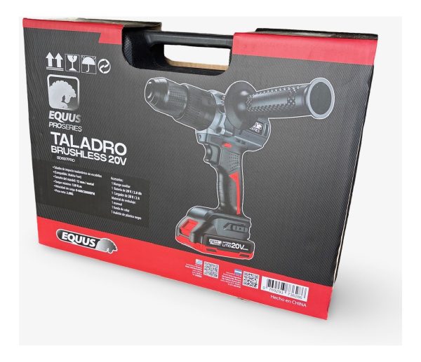 Taladro 20v Equus Pro Series Motor S/ Carbones Con 1 Bateria - Imagen 2