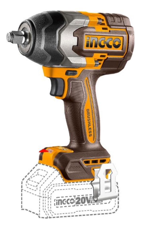 Llave De Impacto 850nm 20v P20s C 2bat+carg+valija - Imagen 4