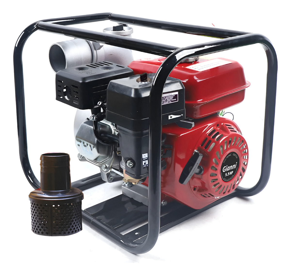 Motobomba Ballena Gran Caudal 5.5hp Motor A Nafta 4 Tiempos